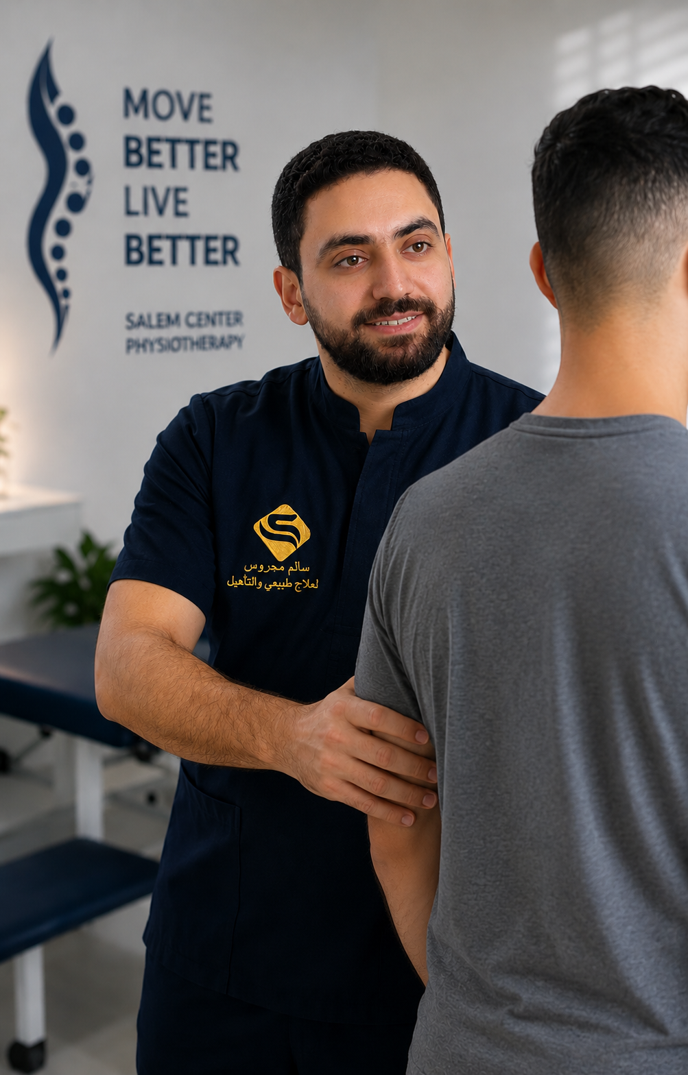 د سالم يعالج مريض